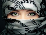 Zielone oczy, burka